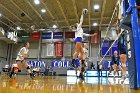 Volleyball vs MHC  Wheaton Women's Volleyball vs Mount Holyoke College. - Photo by Keith Nordstrom : Wheaton, Volleyball